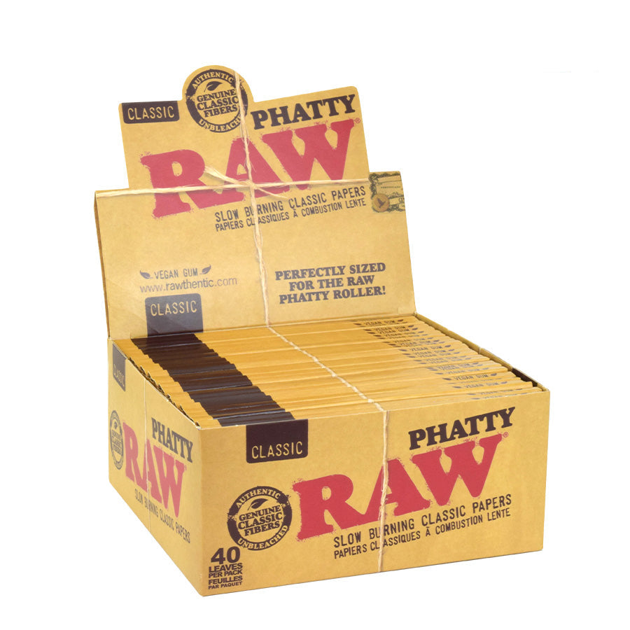 RAW | Classic Natural Unrefined Hemp Rolling Papers – Phatty King Size