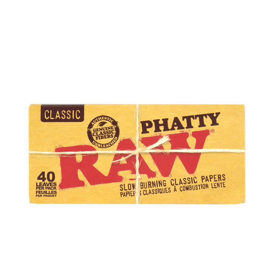 RAW | Classic Natural Unrefined Hemp Rolling Papers – Phatty King Size