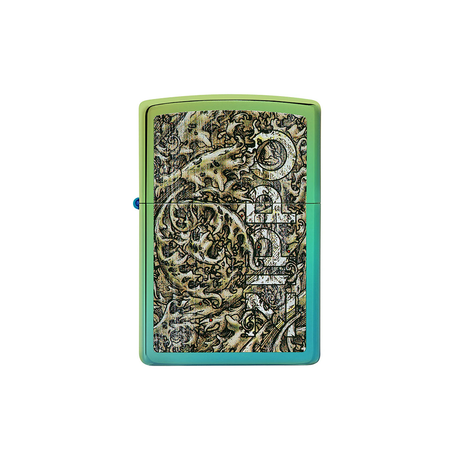 Zippo 49416 Zippo Design High Polish Teal Zippo Lighter ONE