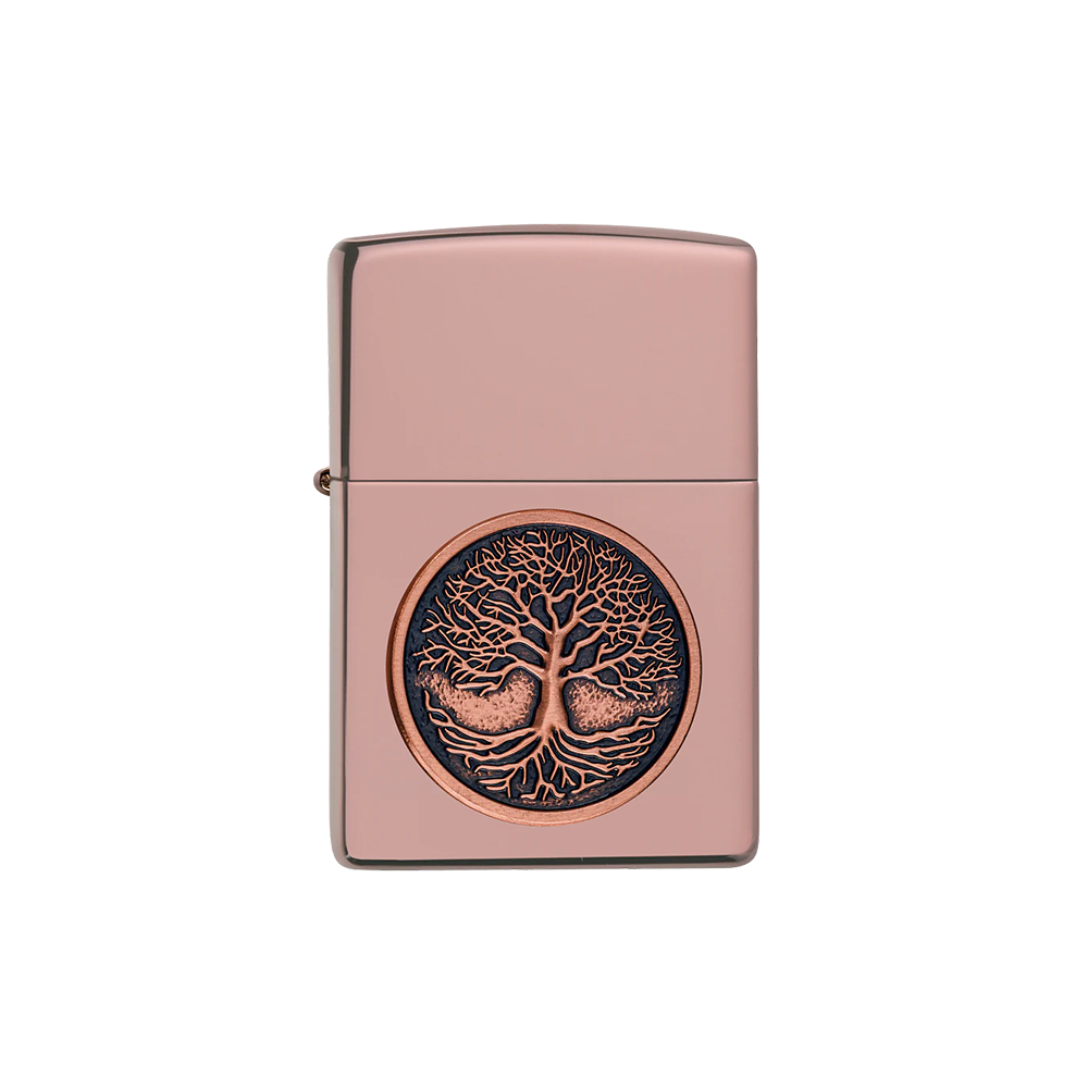 Zippo 49638 Tree of Life Emblem Design Zippo Lighter ONE