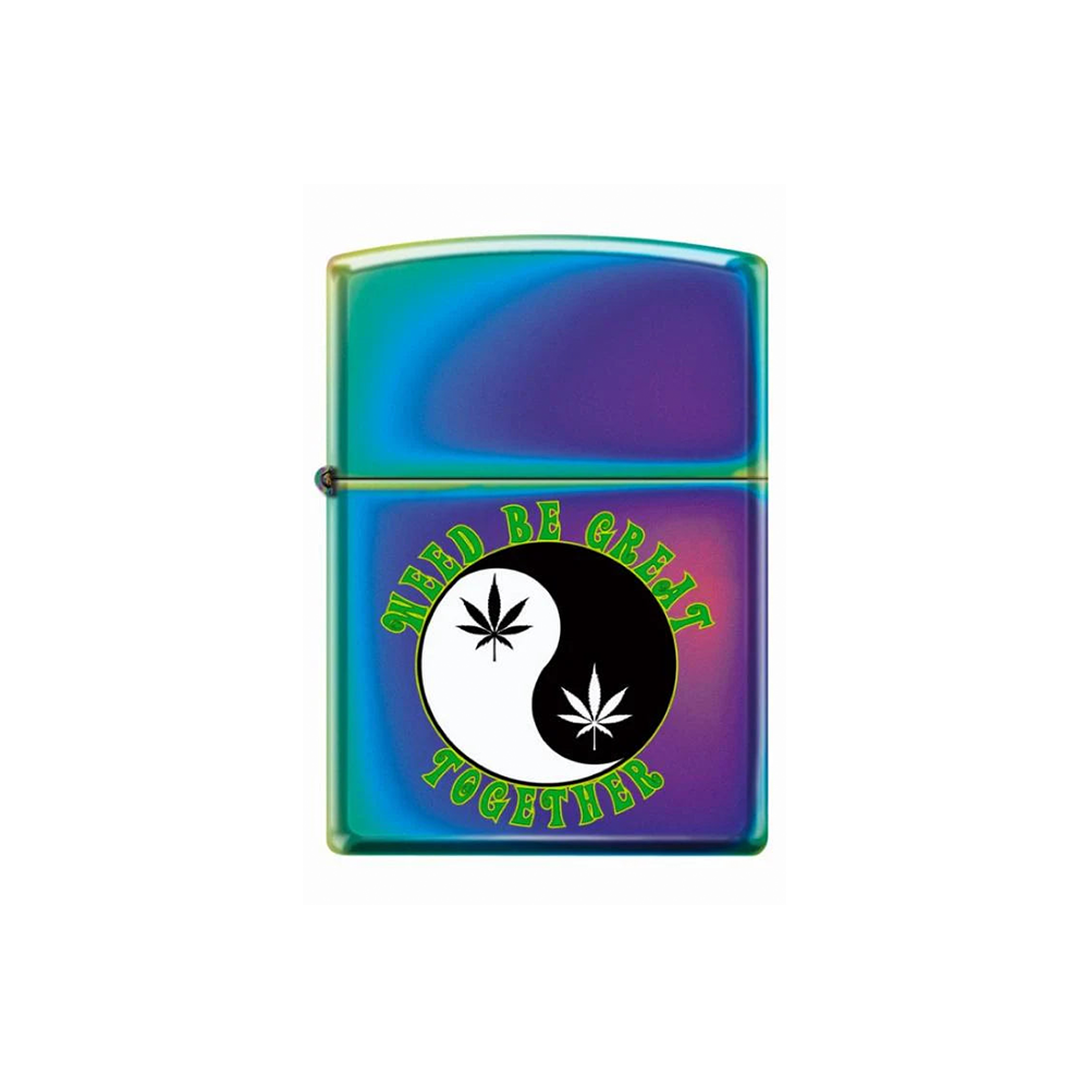 Zippo 58338 Leaf Weed Ying & Yang Zippo Lighter ONE