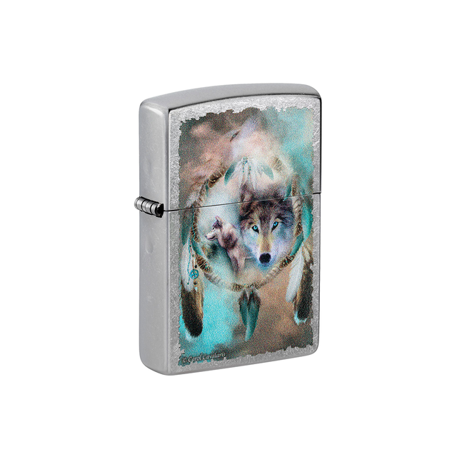 Zippo 75419 Carol Cavalaris WOLF DREAM CATCHER Zippo Lighter ONE