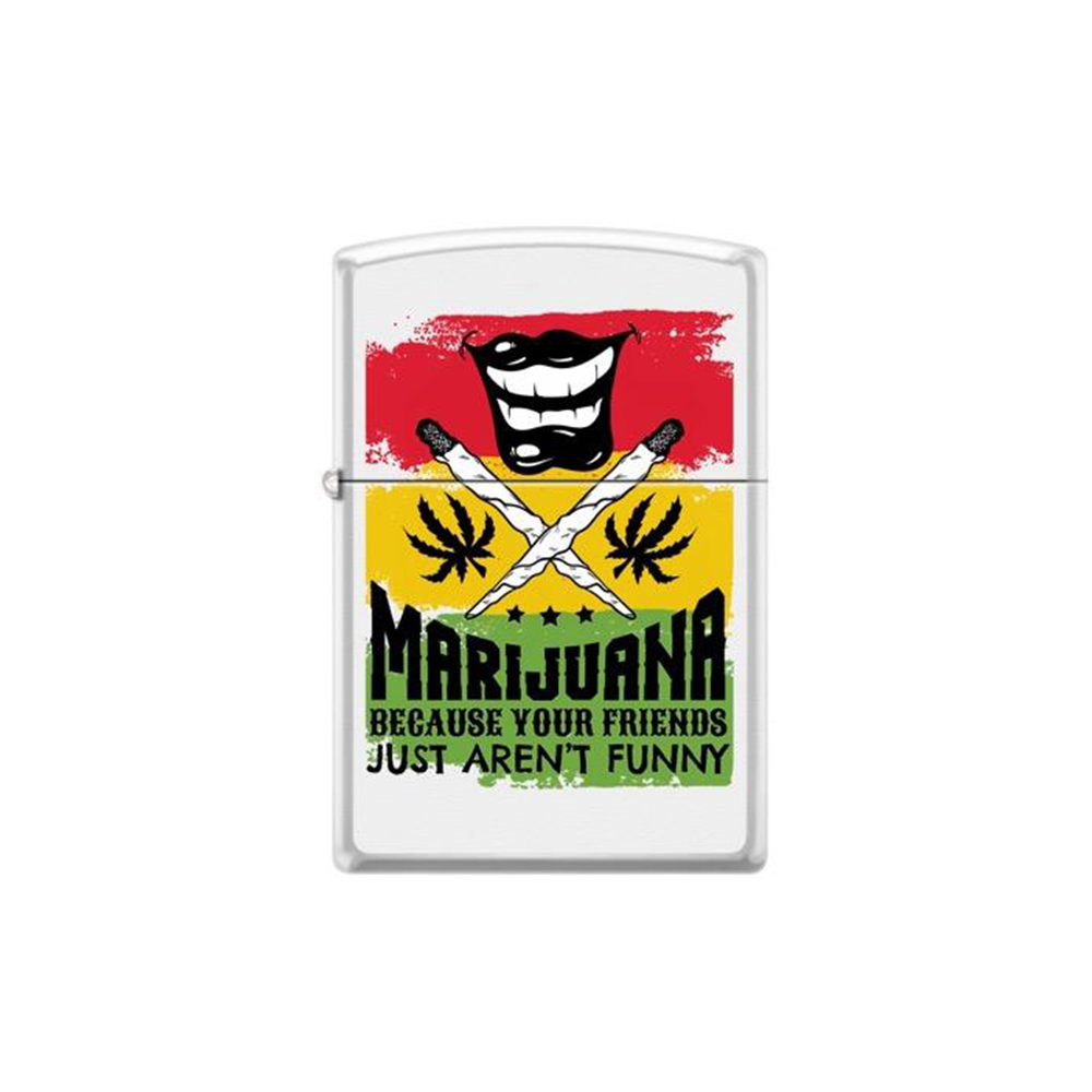 Zippo 214-58062 Leaf Marijuana Mouth Zippo Lighter ONE