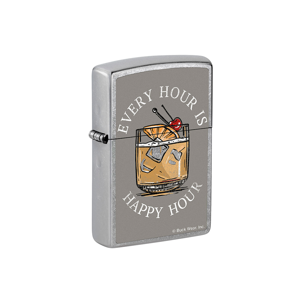Zippo 73071 Buck Wear EVERY HOUR IS HAPPY HOUR Zippo Lighter ONE