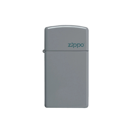 Zippo 49527ZL Slim Flat Grey Zippo Logo Zippo Lighter ONE