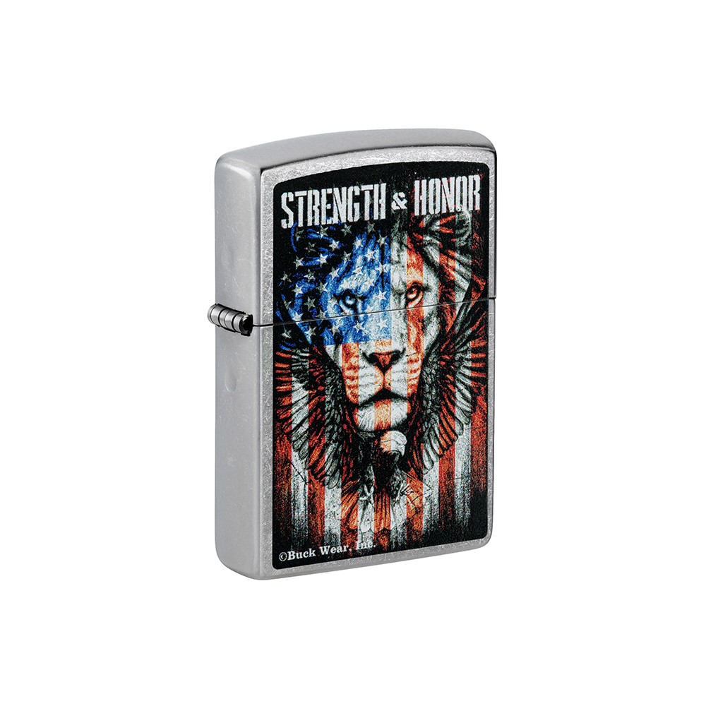 Zippo 73118 Buck Wear STRENGTH & HONOUR Zippo Lighter ONE