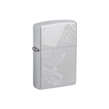 Zippo 46481 Which Way? Lined Arrow Design Zippo Lighter ONE