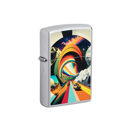 Zippo 46578 Trippy Psychedelic Travel Zippo Lighter ONE