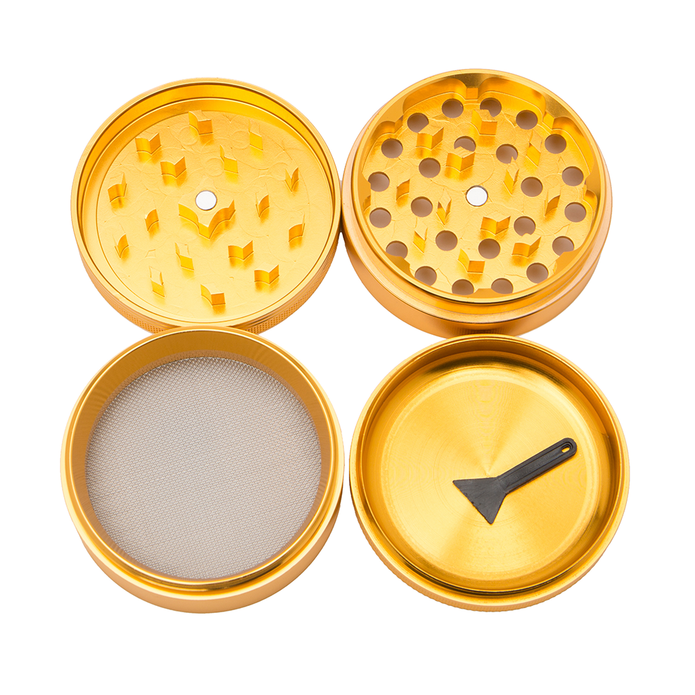 Green Star | 2.5" (63mm) Grinder - Sunset Wave Design Regular Grinder Green Star Herb Grinders