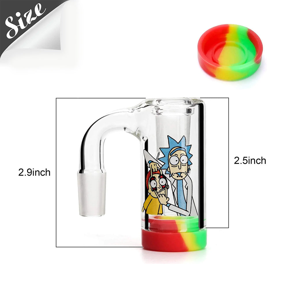 Gotoke | 2.9" Reclaim Glass Catcher Kit with Silicone container Ashcatcher · Percolator · Filter · Mouthpiece Gotoke