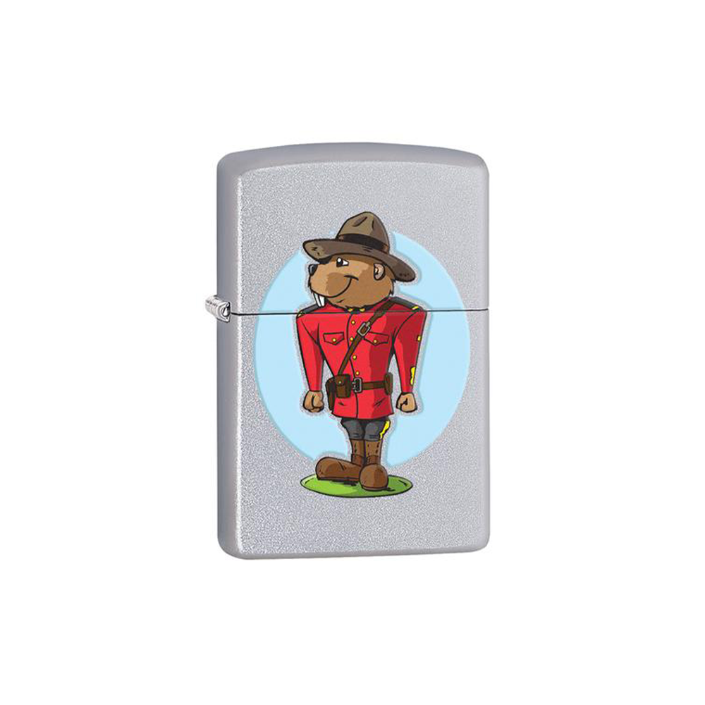 Zippo 078185 Souvenir Beaver Mountie Zippo Lighter ONE