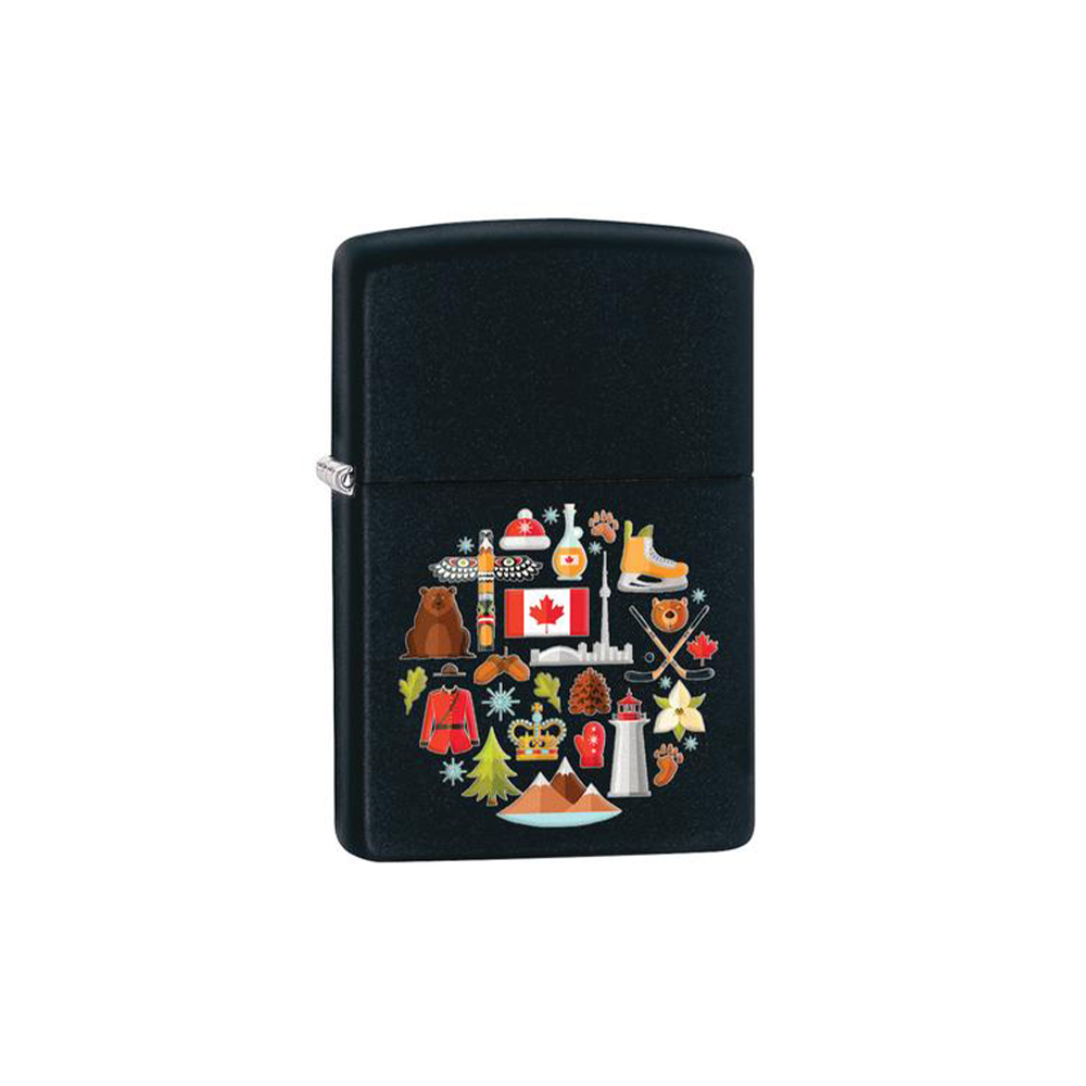 Zippo 078223 Souvenir Canadian Culture Vector Circle Symbol Zippo Lighter ONE