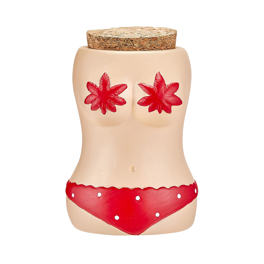 BIKINI STASH JAR W/ RED BIKINI Jar Roast and Toast Gifts