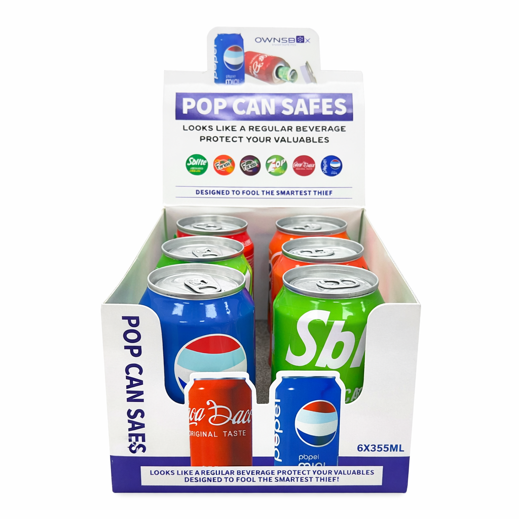 Pop Can Safes – Storage Stash Can (Box of 6) Case Canadian Distributor