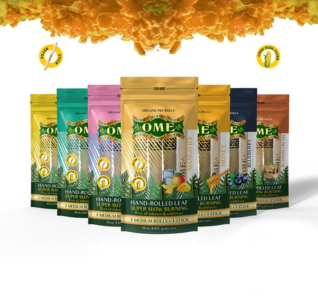 OME-Hand-Rolled flavor Medium wraps Box of 15 Leaf Wrap Canadian Distributor