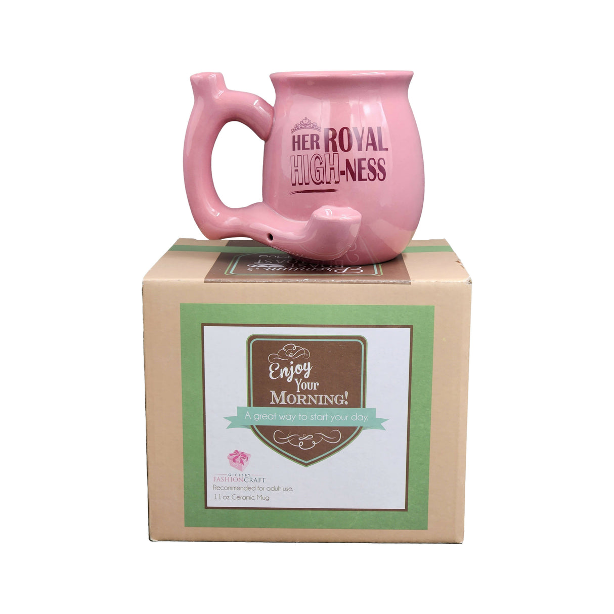 Her royal high-ness small pink mug Mug Pipe Roast and Toast Gifts