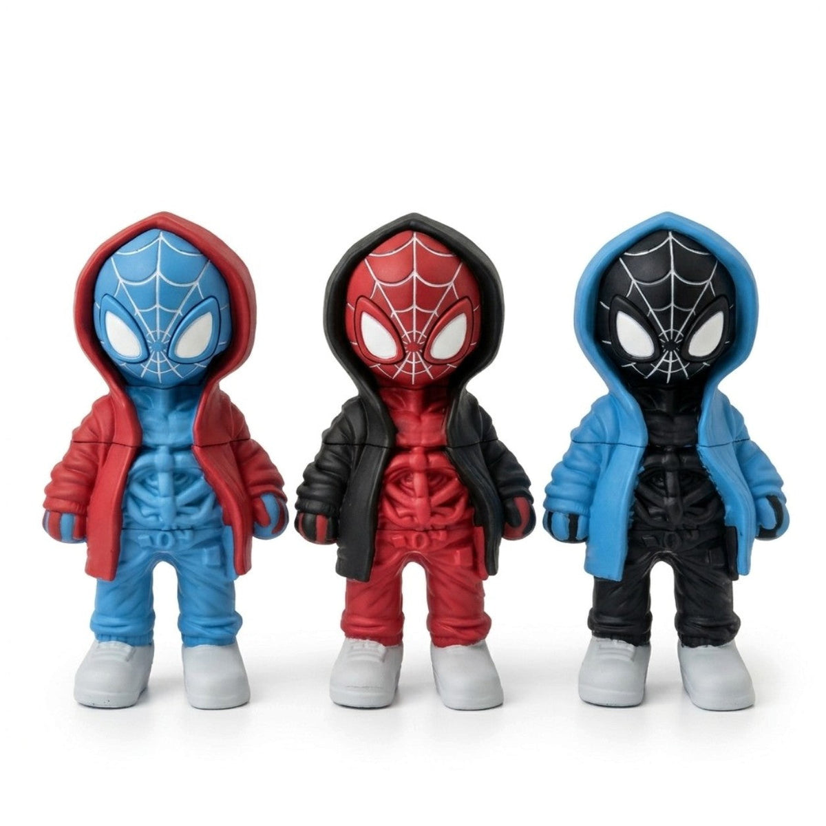 3D Hooded Web Hero Character Tobacco Grinder – 6PCS Display Display Pack Super Supplys Inc