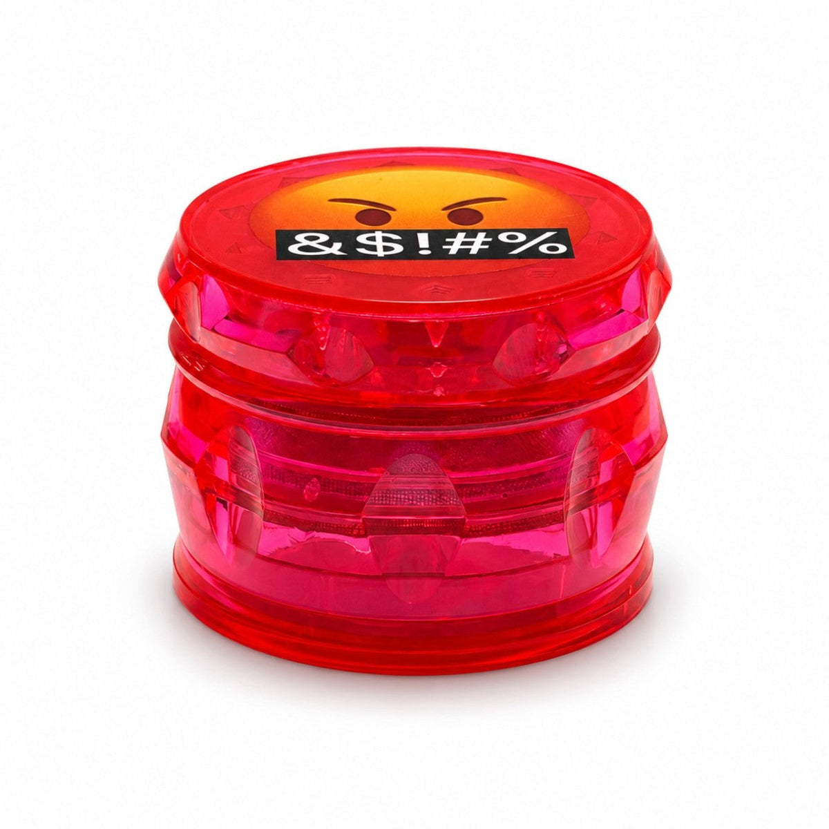 58mm x 45mm Emoji 4-Part Plastic Herb Grinder – 12PCS Display Display Pack Super Supplys Inc