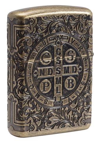 Zippo 29719 St. Benedict Design Crest · Emblem · Military ONE