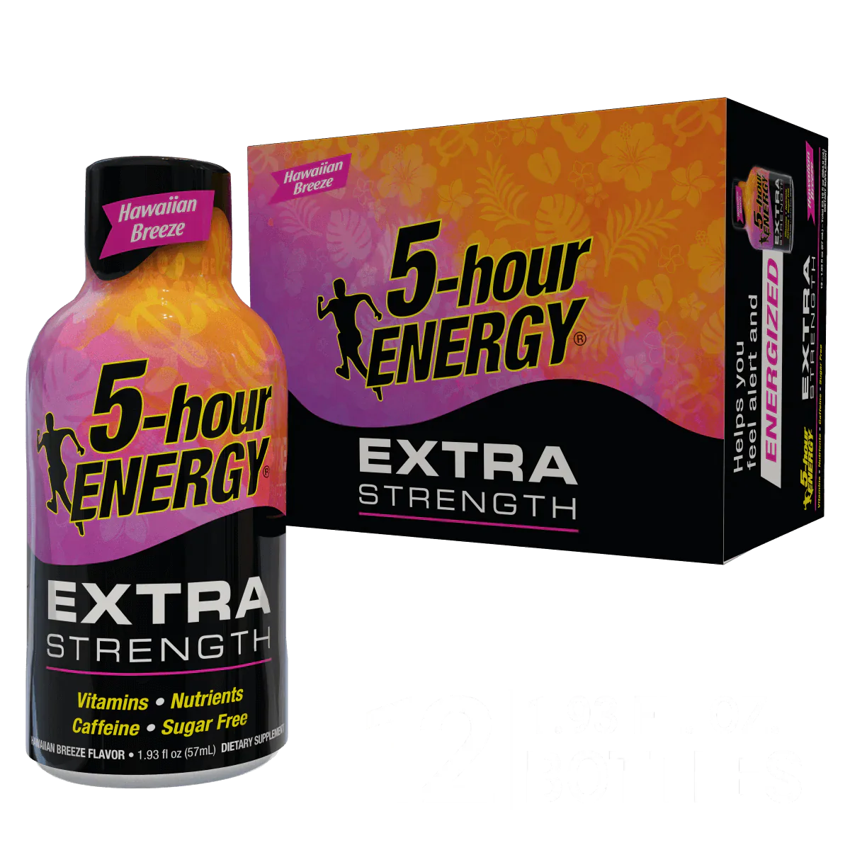 Hawaiian Breeze Flavor Extra Strength 5-hour ENERGY Drink Energy Drink ONE
