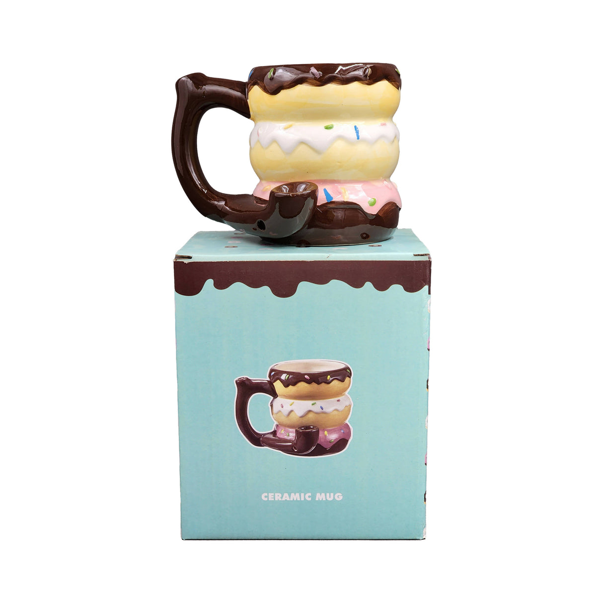 Donut mug - pipe - novelty mug Mug Pipe Roast and Toast Gifts