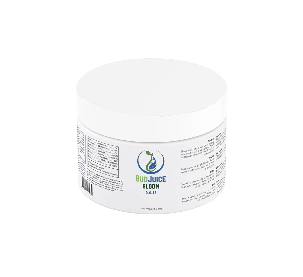 BudJuice - Bloom 0-0-15 Organic Fertilizer Kelp based Potassium Nutrition ONE