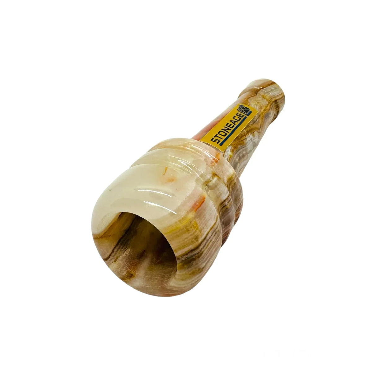 StoneAge | 4" Handmade Jumbo Tobacco Smoking Chillums, Includes Display Box - Pack of 6 Quartz · Stone Pipe NicePrice