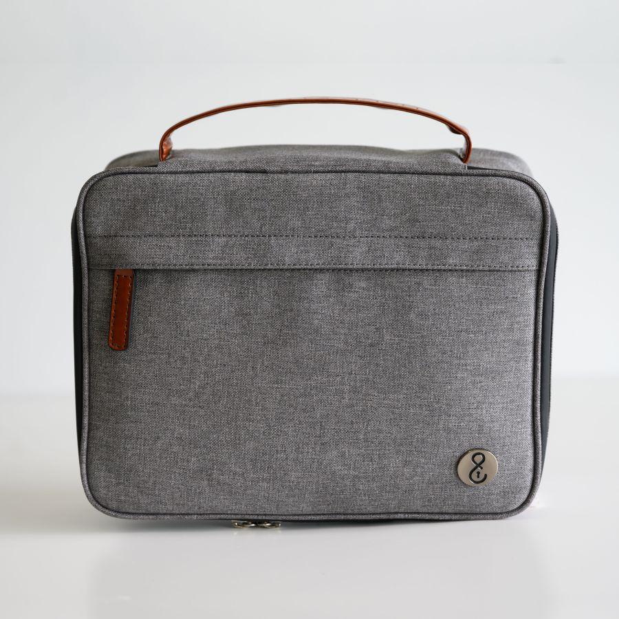 Herb & Mary | Smell Proof Accessories Storage Stash Case w/Integrated Combo Lock (Large) Pouch Herb & Mary Light Grey