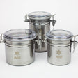 NG - Stainless Metal Canister Stash Box High-End Brands Glass