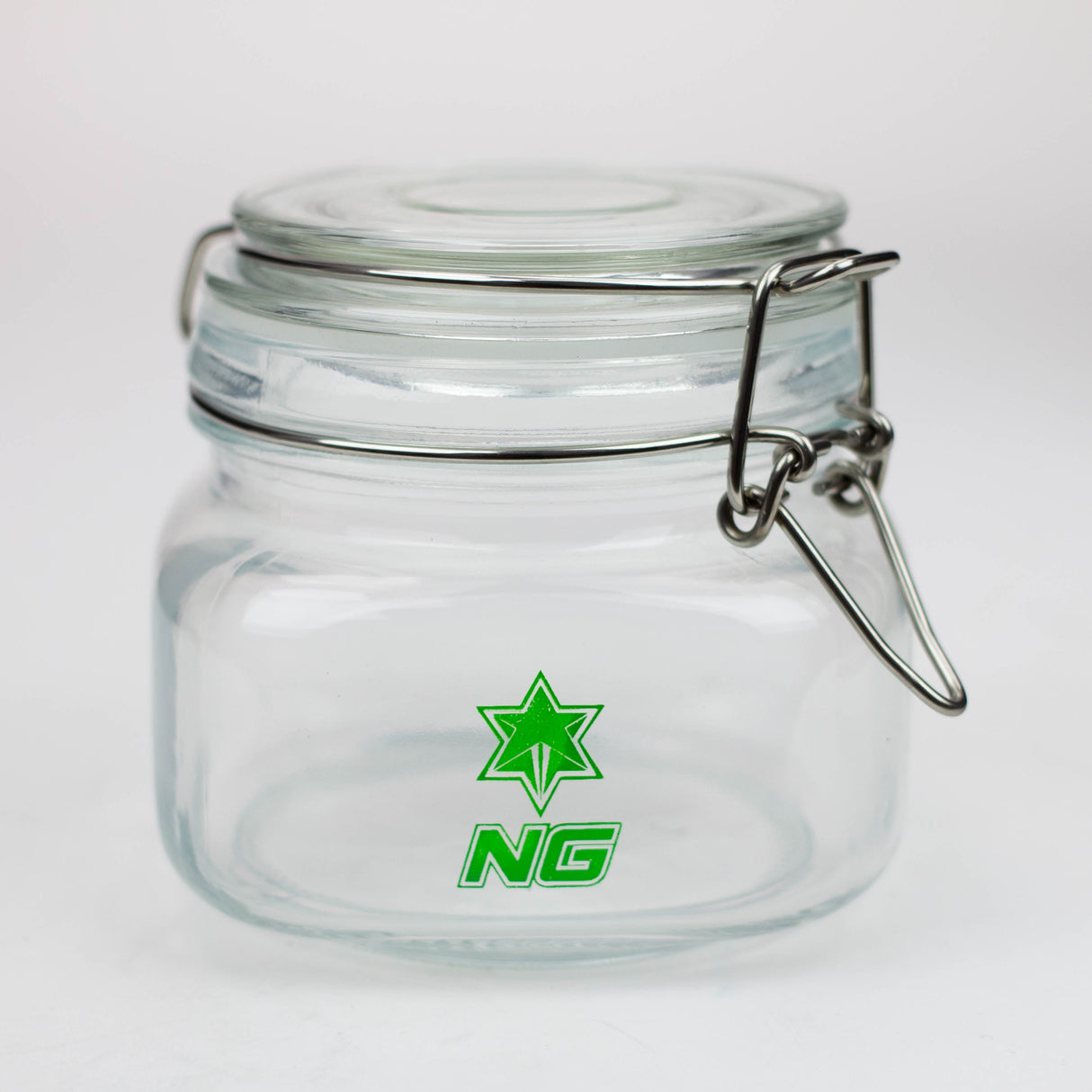 NG - Airtight Glass Jar with Lid Jar High-End Brands Glass Small (4"x4"x4")