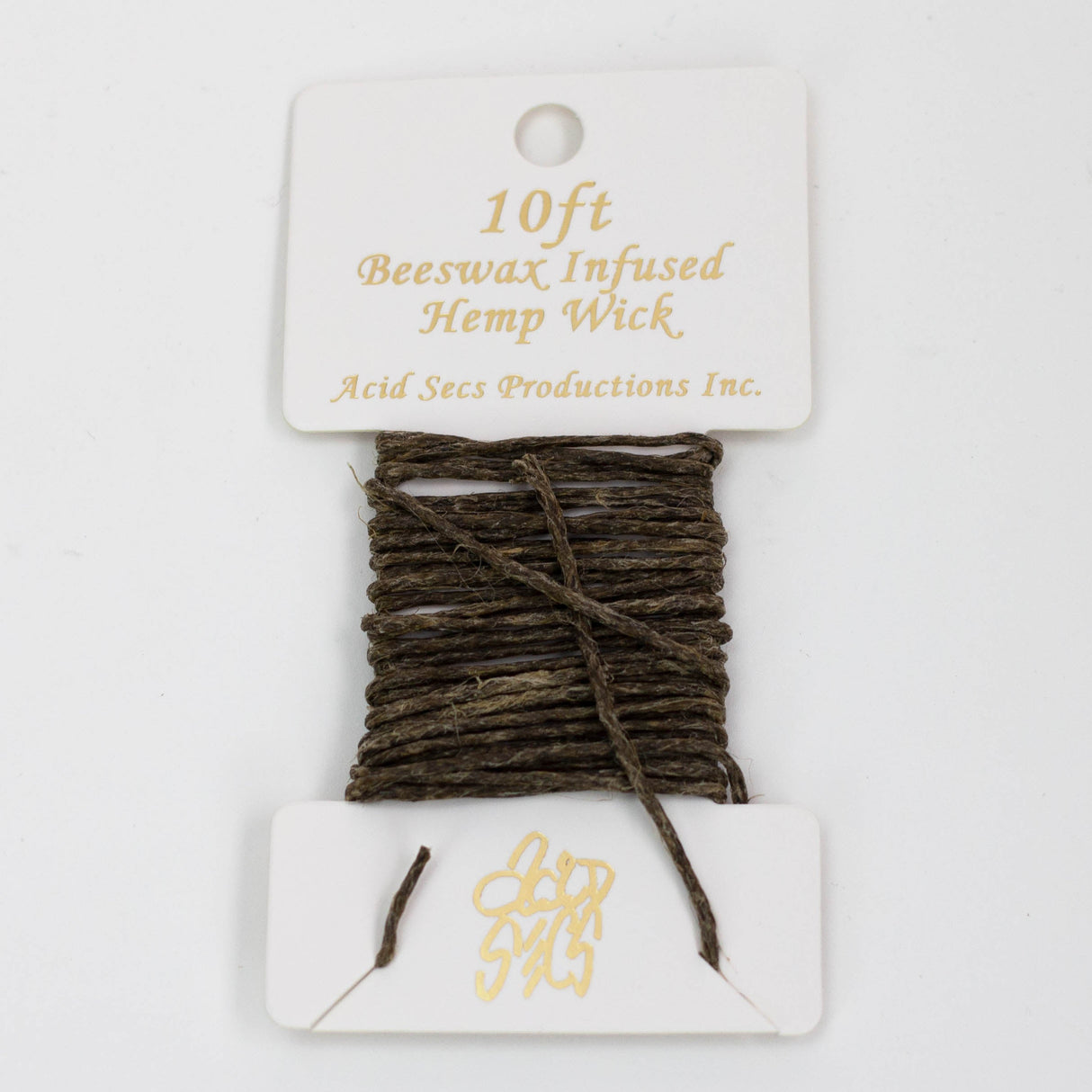 Acid Secs - Beezwax Infused Hemp Wicks Single Pack Acid Secs Productions Inc. 10 ft.