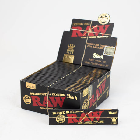 RAW Black Inside Out King slim Rolling Paper King Size ONE