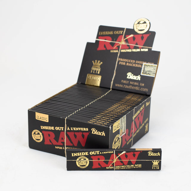 RAW Black Inside Out King slim Rolling Paper King Size ONE
