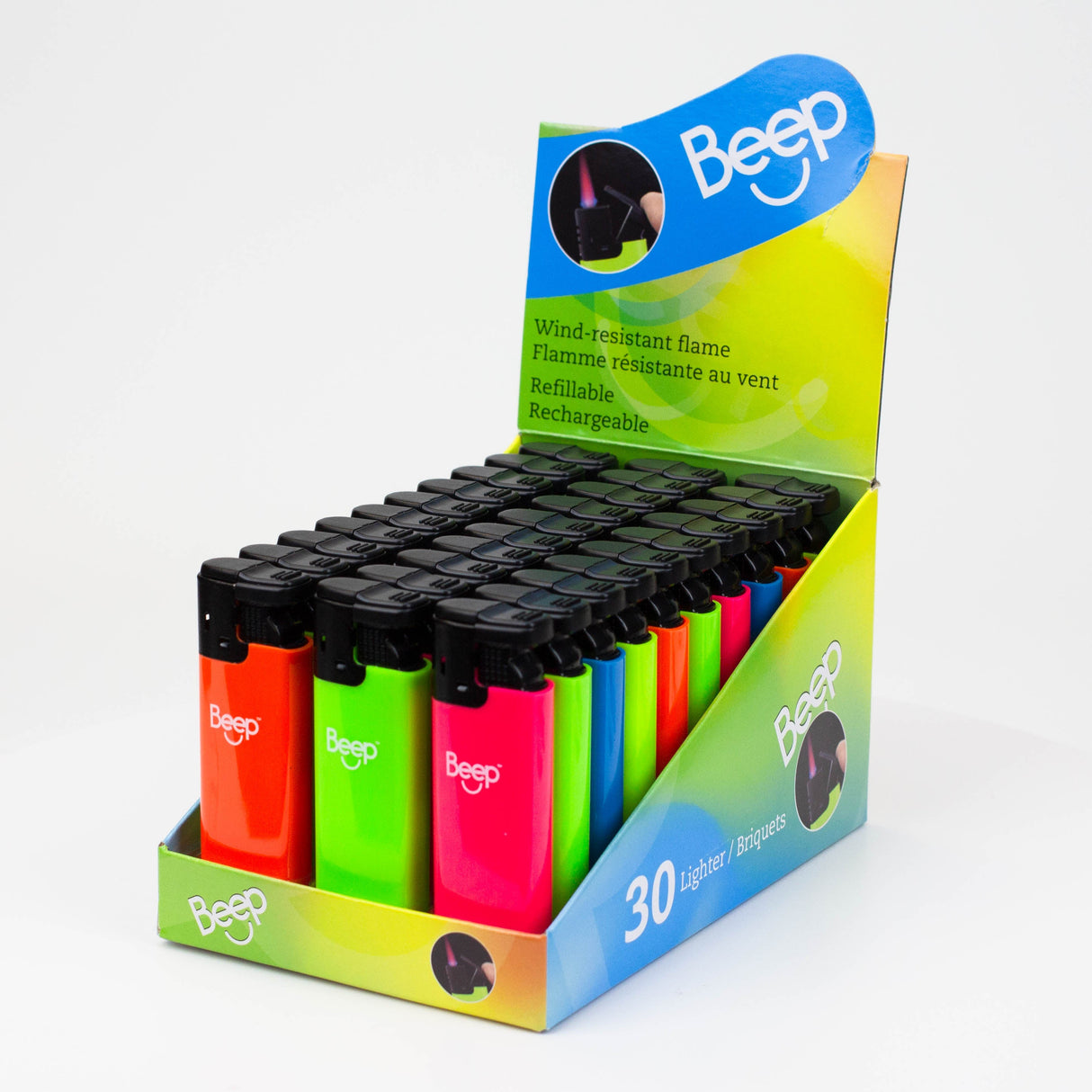 Beep | refillable torch lighter Box of 30 XLC8590 Torch ONE
