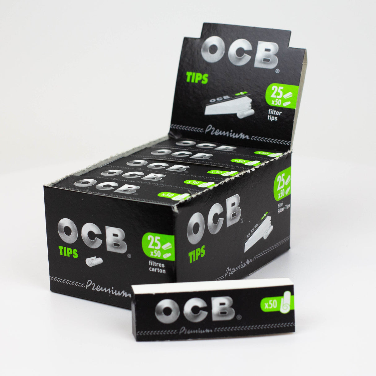 OCB Rolling paper filter tips 1 - 1/4" Size ONE