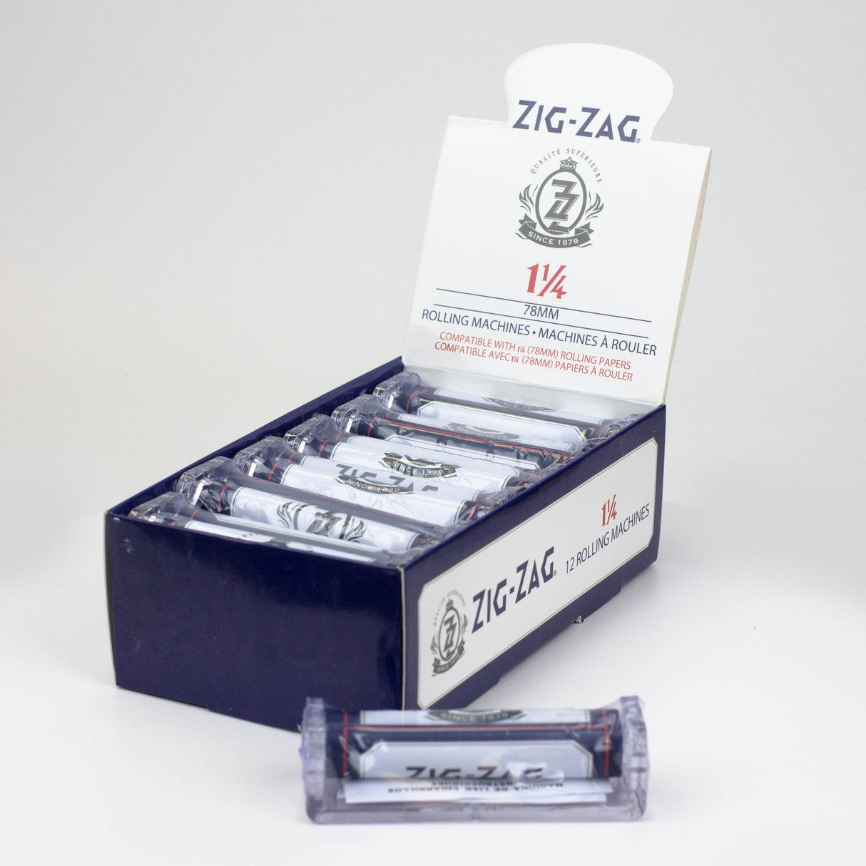 Zig-Zag 1 1/4 Rolling Machine 78 mm Box of 12 ( RM1036 ) Roller ONE