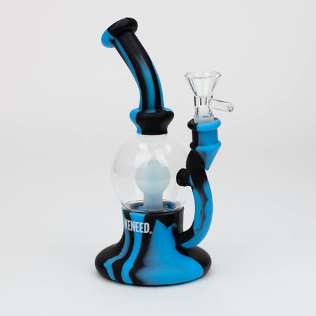 WENEED®- 8" Silicone Bulb bong Resin · Silicone Rig WENEED® Blue/Black