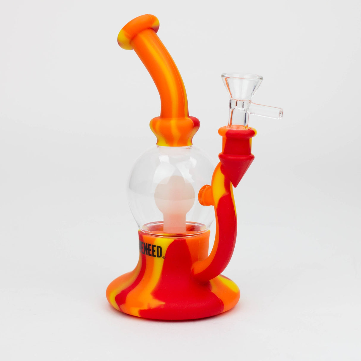 WENEED®- 8" Silicone Bulb bong Resin · Silicone Rig WENEED® Orange