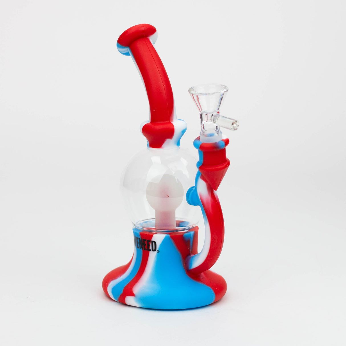 WENEED®- 8" Silicone Bulb bong Resin · Silicone Rig WENEED® Blue/Red