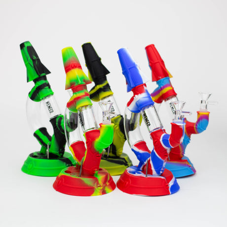 WENEED®- 8" D Lab Silicone bong Set Resin · Silicone · Plastic Bong WENEED®