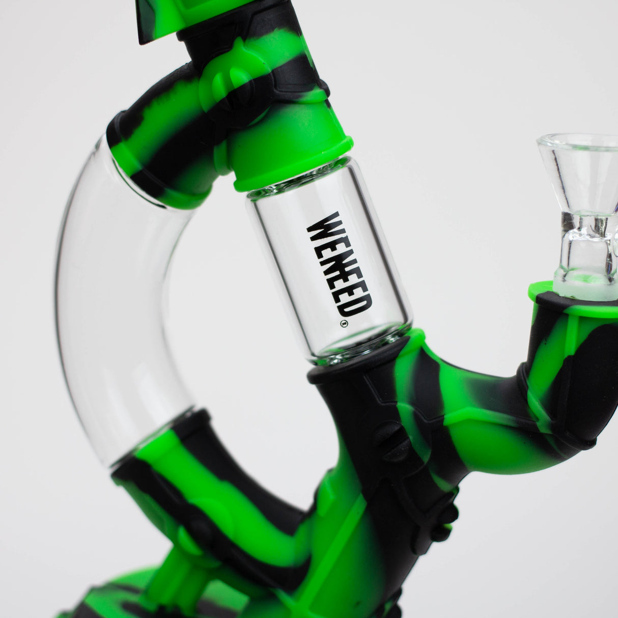 WENEED®- 8" D Lab Silicone bong Set Resin · Silicone · Plastic Bong WENEED®