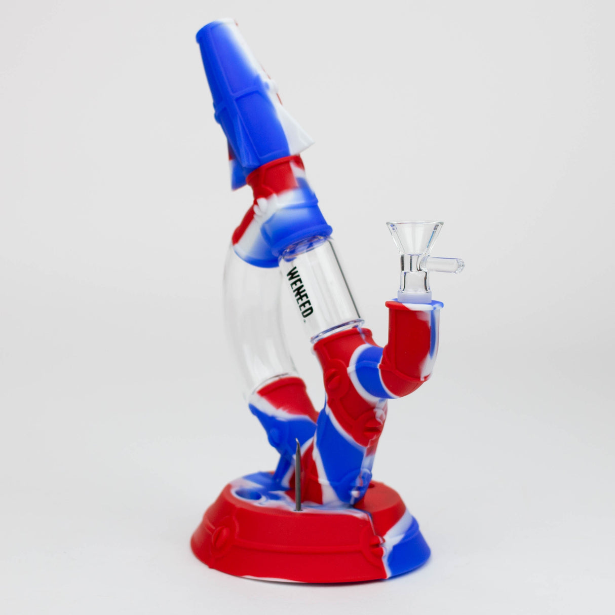 WENEED®- 8" D Lab Silicone bong Set Resin · Silicone · Plastic Bong WENEED®