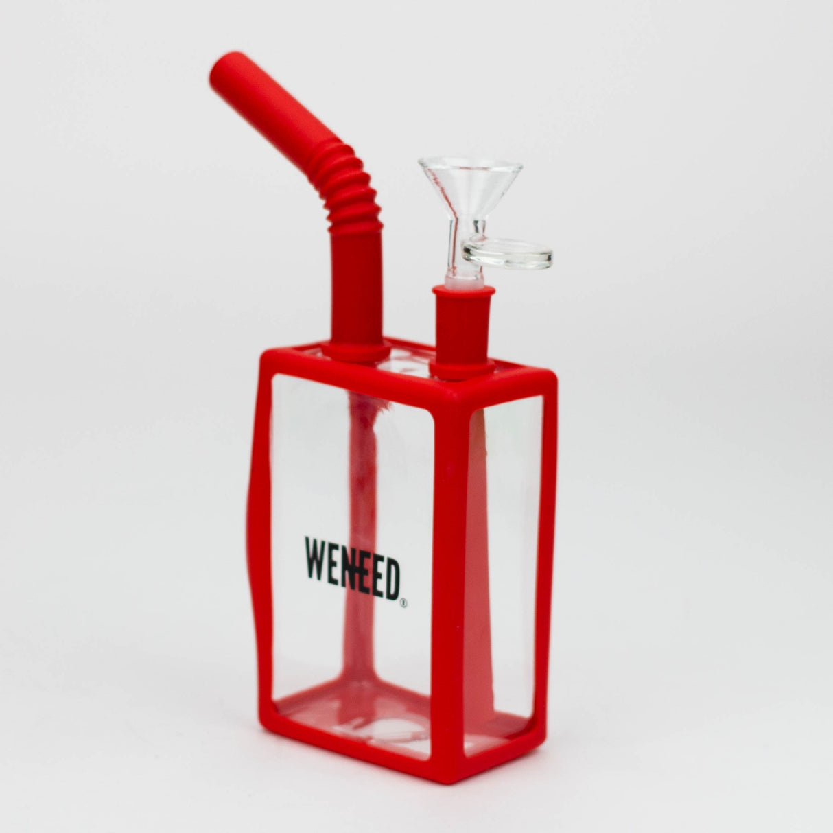 WENEED®- 8" Silicone Juice Box bong Resin · Silicone · Plastic Bong WENEED® Red