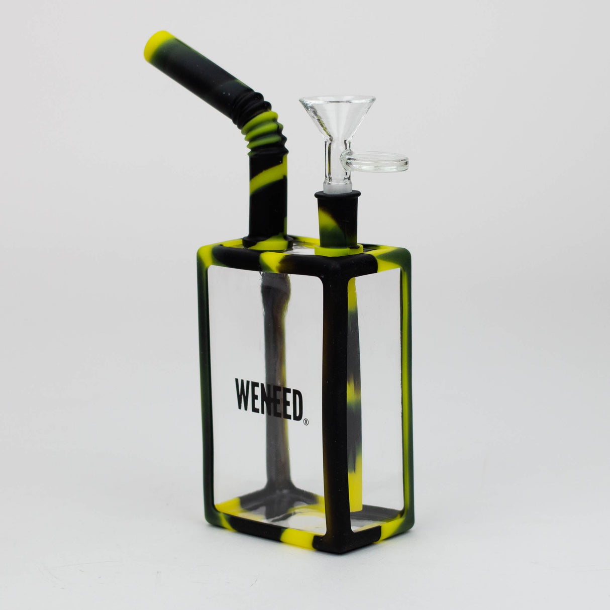 WENEED®- 8" Silicone Juice Box bong Resin · Silicone · Plastic Bong WENEED® Black/Yellow