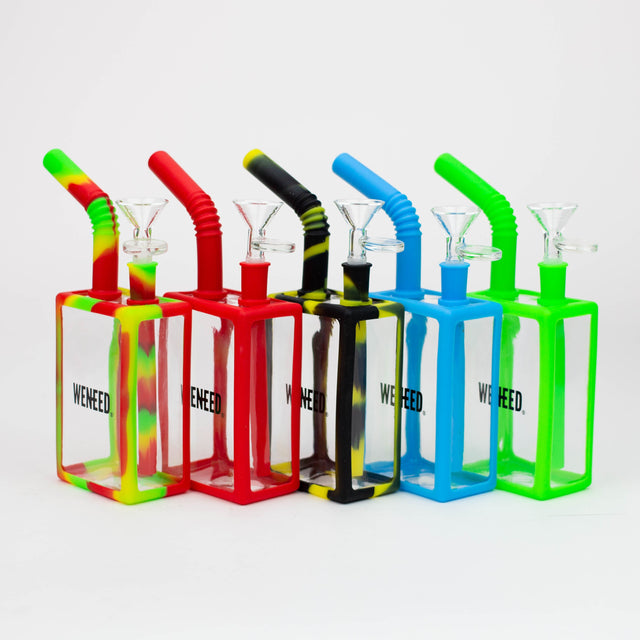 WENEED®- 8" Silicone Juice Box bong Resin · Silicone · Plastic Bong WENEED®