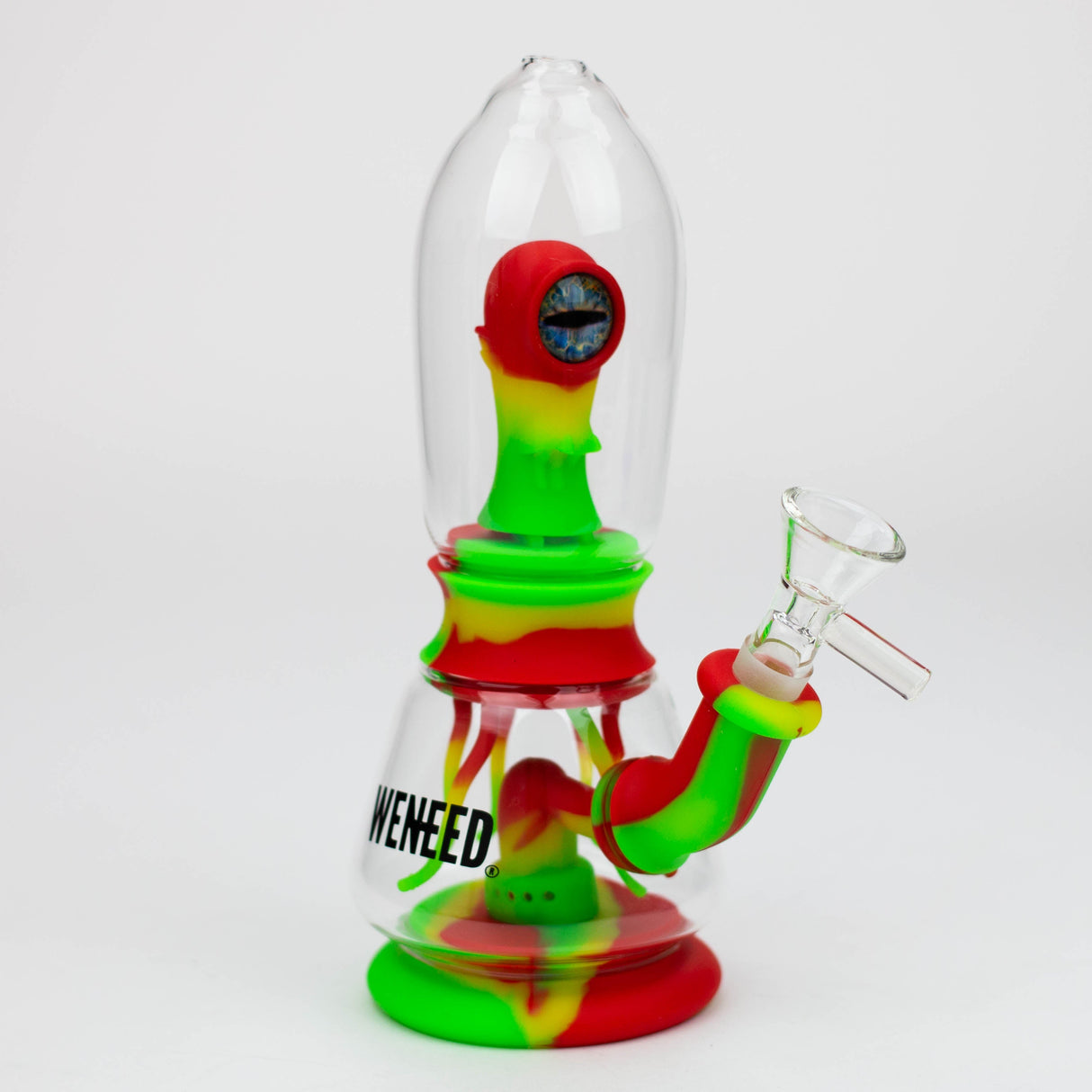 WENEED®- 7" Silicone Monster Double Filter bong Resin · Silicone · Plastic Bong WENEED® Rasta