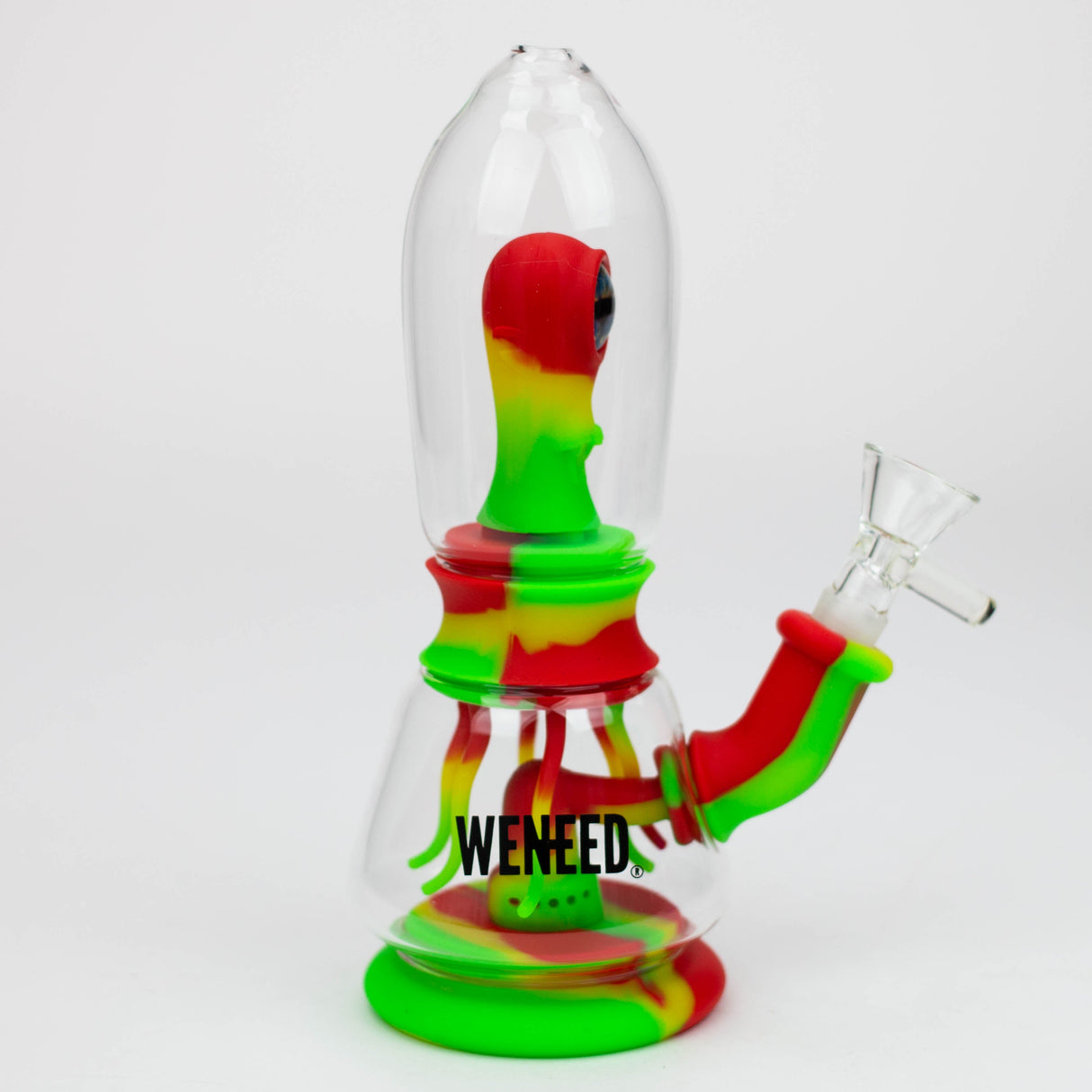 WENEED®- 7" Silicone Monster Double Filter bong Resin · Silicone · Plastic Bong WENEED®