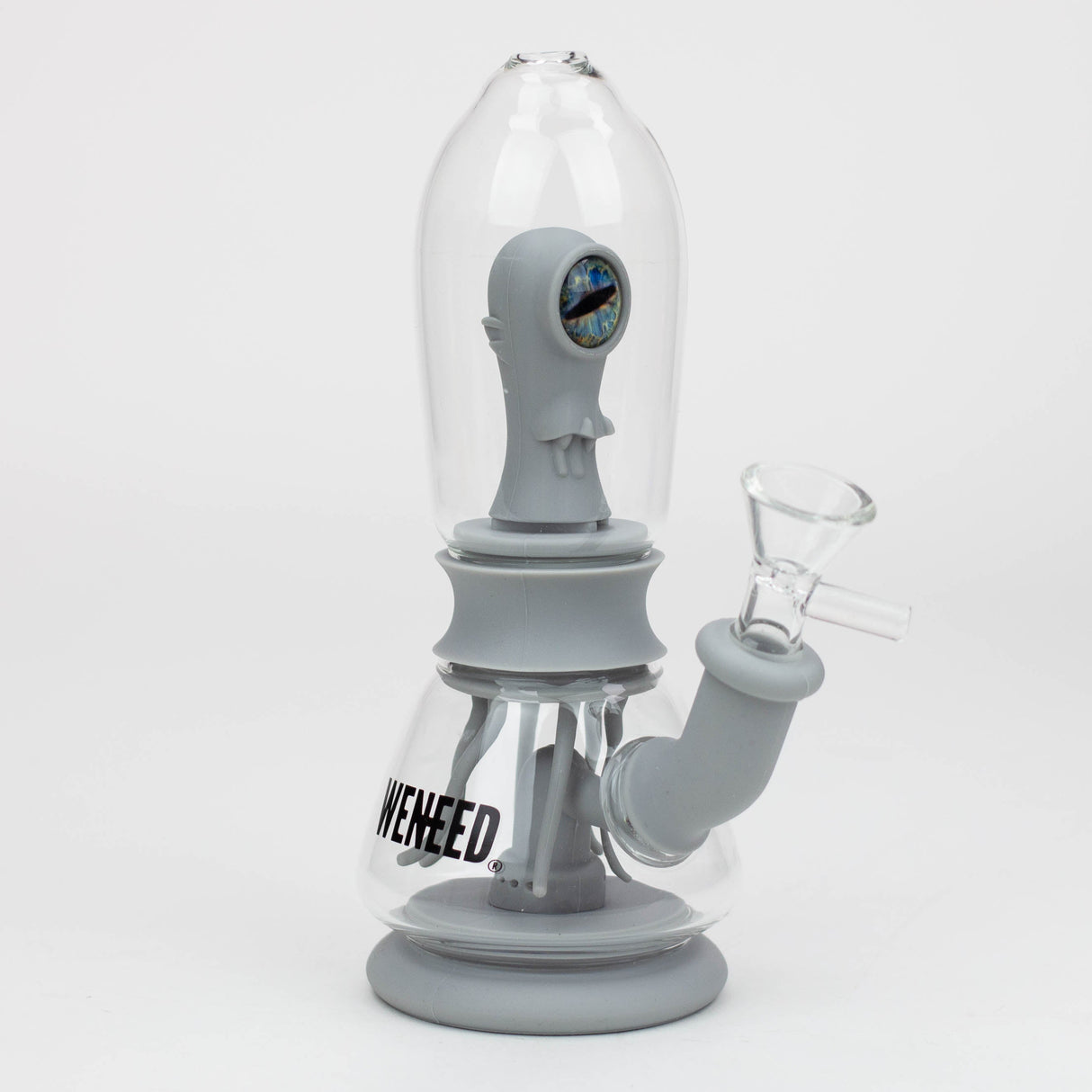 WENEED®- 7" Silicone Monster Double Filter bong Resin · Silicone · Plastic Bong WENEED® Grey