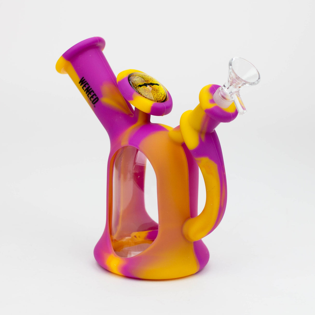 WENEED®- 7" Silicone Sprinking Can Rig Resin · Silicone Rig WENEED® Purple/Yellow