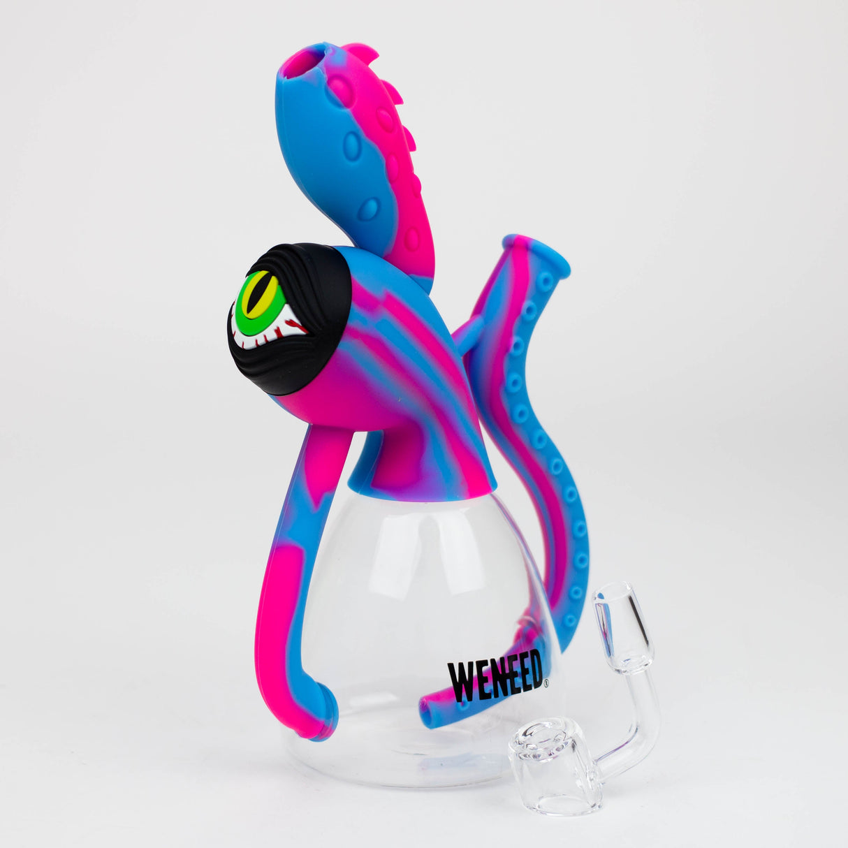WENEED®- 9'' Silicone Squid Rig Resin · Silicone Rig WENEED® Blue/Pink